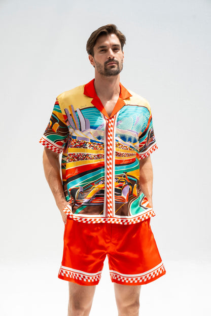 Formula 1 Abu Dhabi (Red) /  Made-to-Measure Silk Sets in Collaboration with Don Fiorito