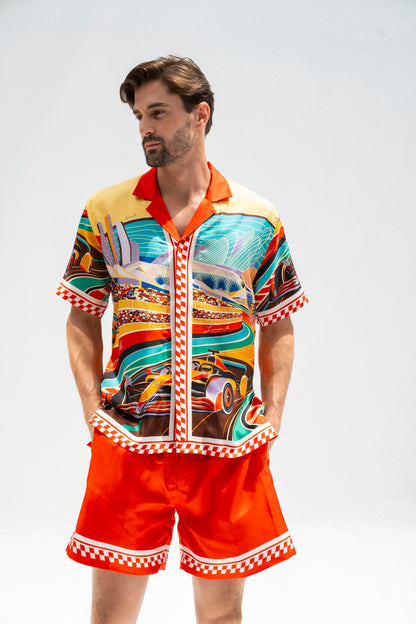 Formula 1 Abu Dhabi (Red) /  Made-to-Measure Silk Sets in Collaboration with Don Fiorito