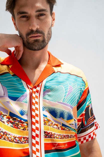 Formula 1 Abu Dhabi (Red) /  Made-to-Measure Silk Sets in Collaboration with Don Fiorito