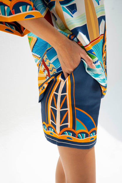 The Tribute to Burj Al Arab/ Silk set with shorts