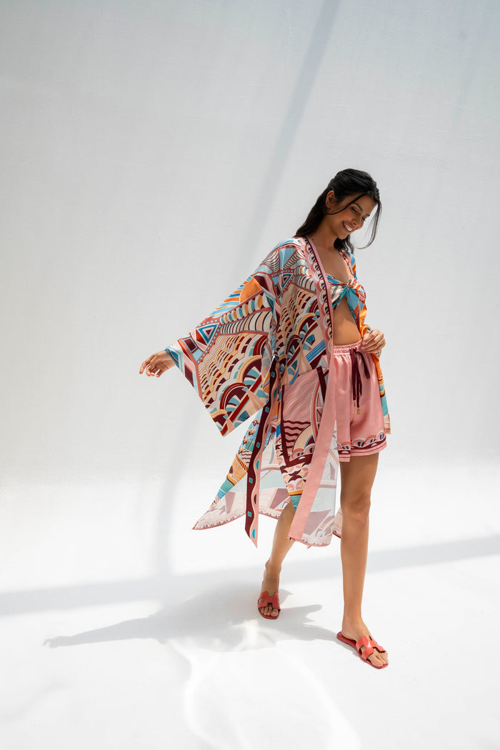 The Tribute to Burj Al Arab ( Blush Rose Pink)/ Kimono