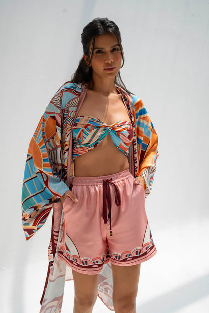 The Tribute to Burj Al Arab ( Blush Rose Pink) / Silk Scarf