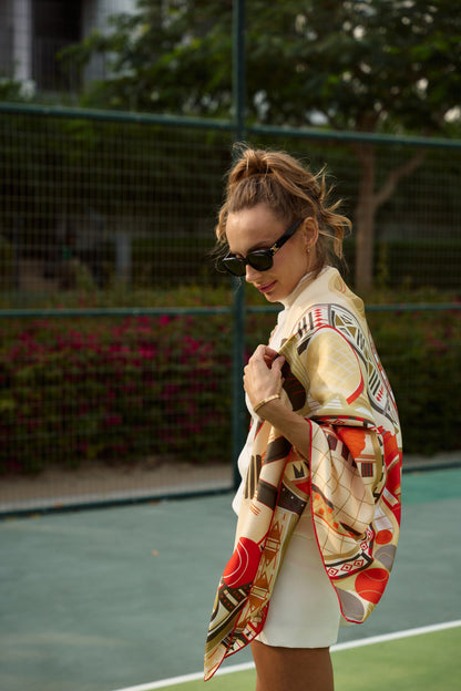 Abu Dhabi Tennis/ Silk Scarf
