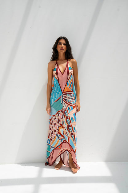 The Tribute to Burj Al Arab ( Blush Rose Pink)/ Silk Dress