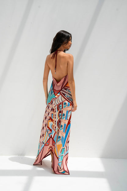 The Tribute to Burj Al Arab ( Blush Rose Pink)/ Silk Dress