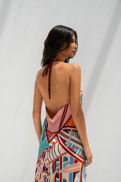 The Tribute to Burj Al Arab ( Blush Rose Pink)/ Silk Dress