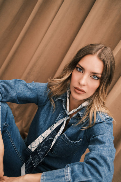 The Abu Dhabi Heritage (Heritage Blue)/ Twilly Silk Scarf