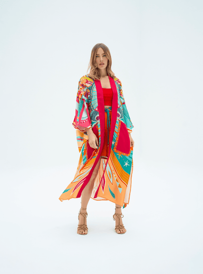 Life "Hayeti" (Pink) / Kimono - Lumena Maison