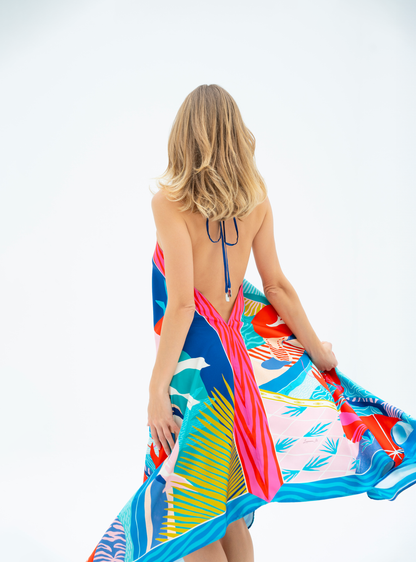 Dreaming under the Dubai sun / Silk dress