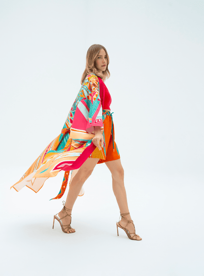 Life "Hayeti" (Pink) / Kimono - Lumena Maison