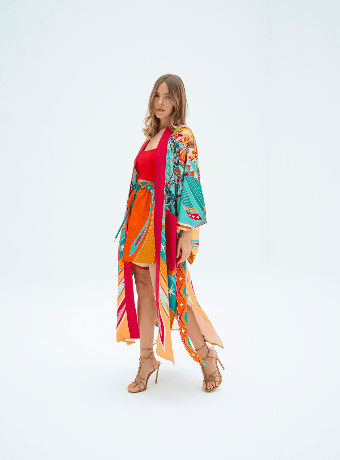 Life "Hayeti" (Pink) / Kimono - Lumena Maison
