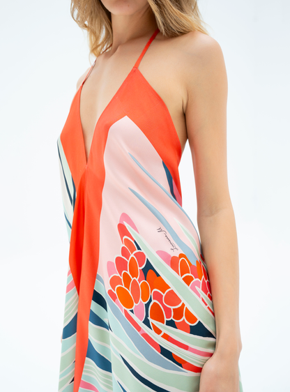 The Palm / Silk dress