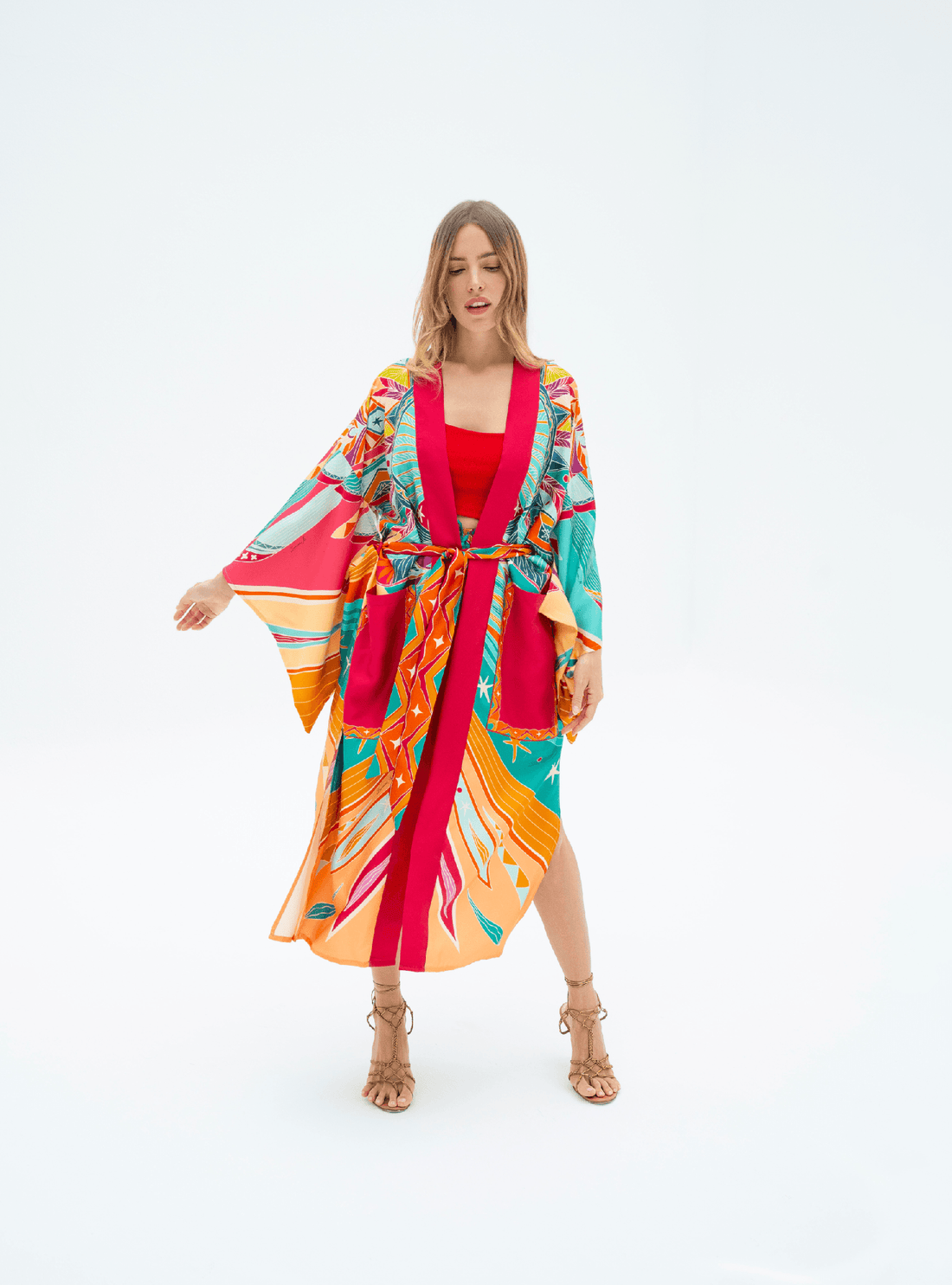 Life "Hayeti" (Pink) / Kimono - Lumena Maison