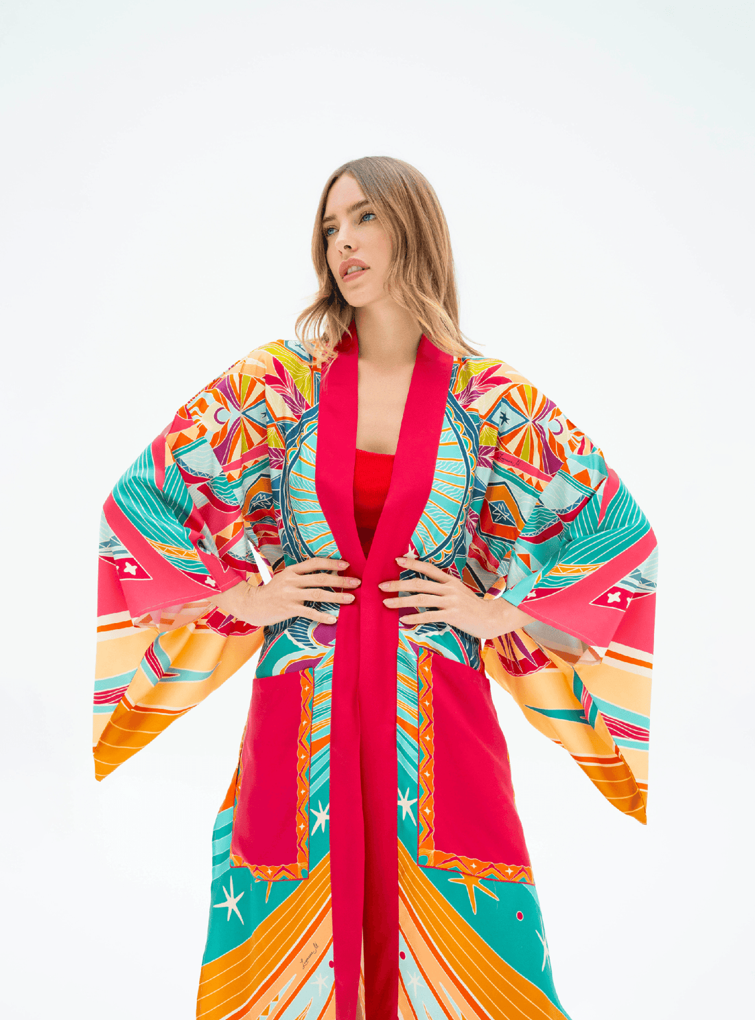 Life "Hayeti" (Pink) / Kimono - Lumena Maison