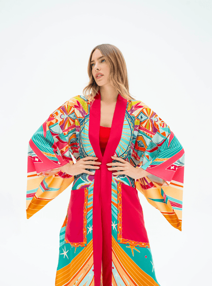 Life "Hayeti" (Pink) / Kimono - Lumena Maison