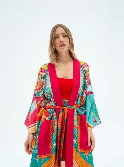 Life "Hayeti" (Pink) / Kimono - Lumena Maison