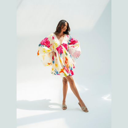 UAE Botanicals (Milky White) / Butterfly dress - Lumena Maison