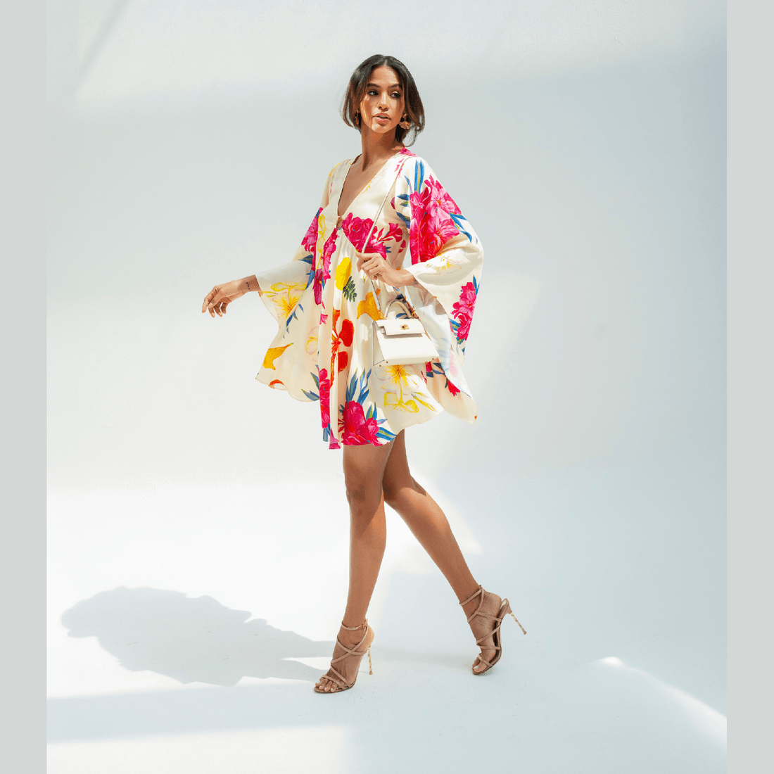 UAE Botanicals (Milky White) / Butterfly dress - Lumena Maison