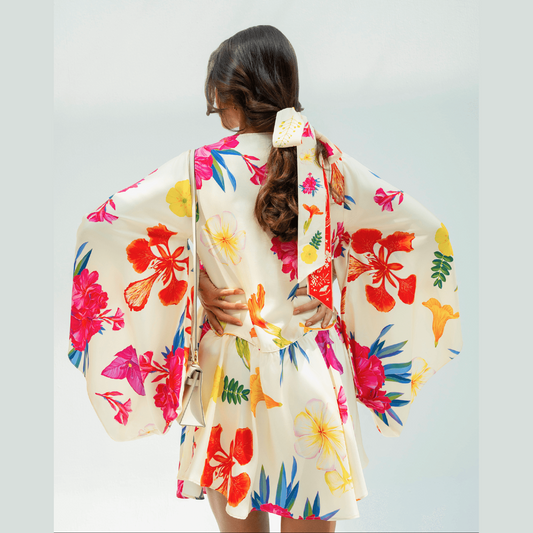 UAE Botanicals (Milky White) / Butterfly dress - Lumena Maison