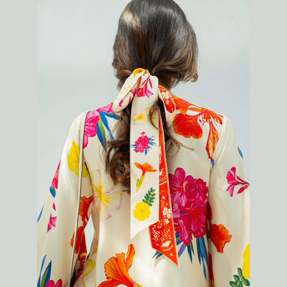 UAE Botanicals (Milky White) / Butterfly dress - Lumena Maison