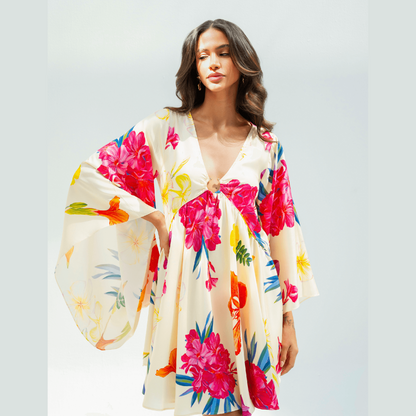 UAE Botanicals (Milky White) / Butterfly dress - Lumena Maison