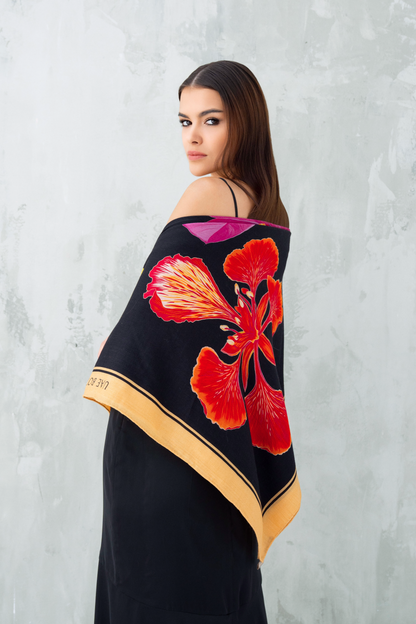 UAE Botanicals (Black) / Shawl