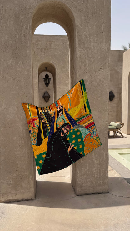 Sisterhood (Yellow) / Silk scarf