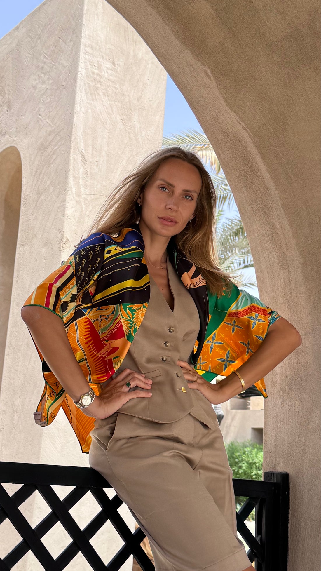 Sisterhood (Yellow) / Silk scarf