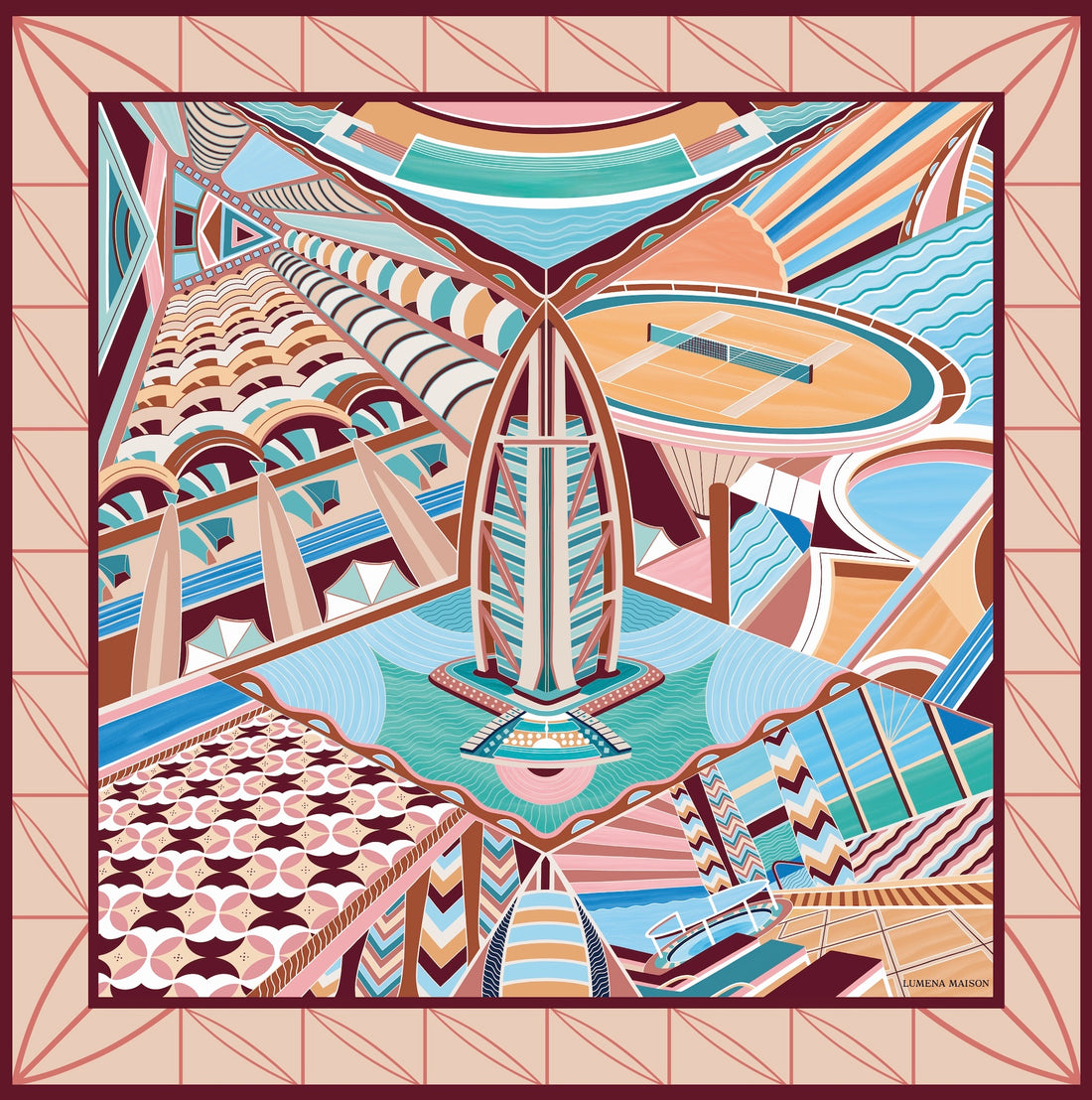 The Tribute to Burj Al Arab ( Blush Rose Pink)/