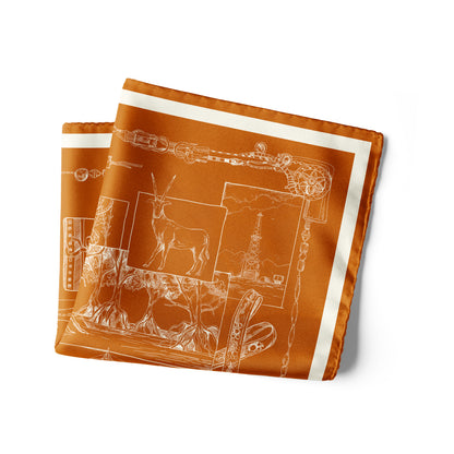 The Abu Dhabi Heritage (Heritage Orange) / Pocket square 35