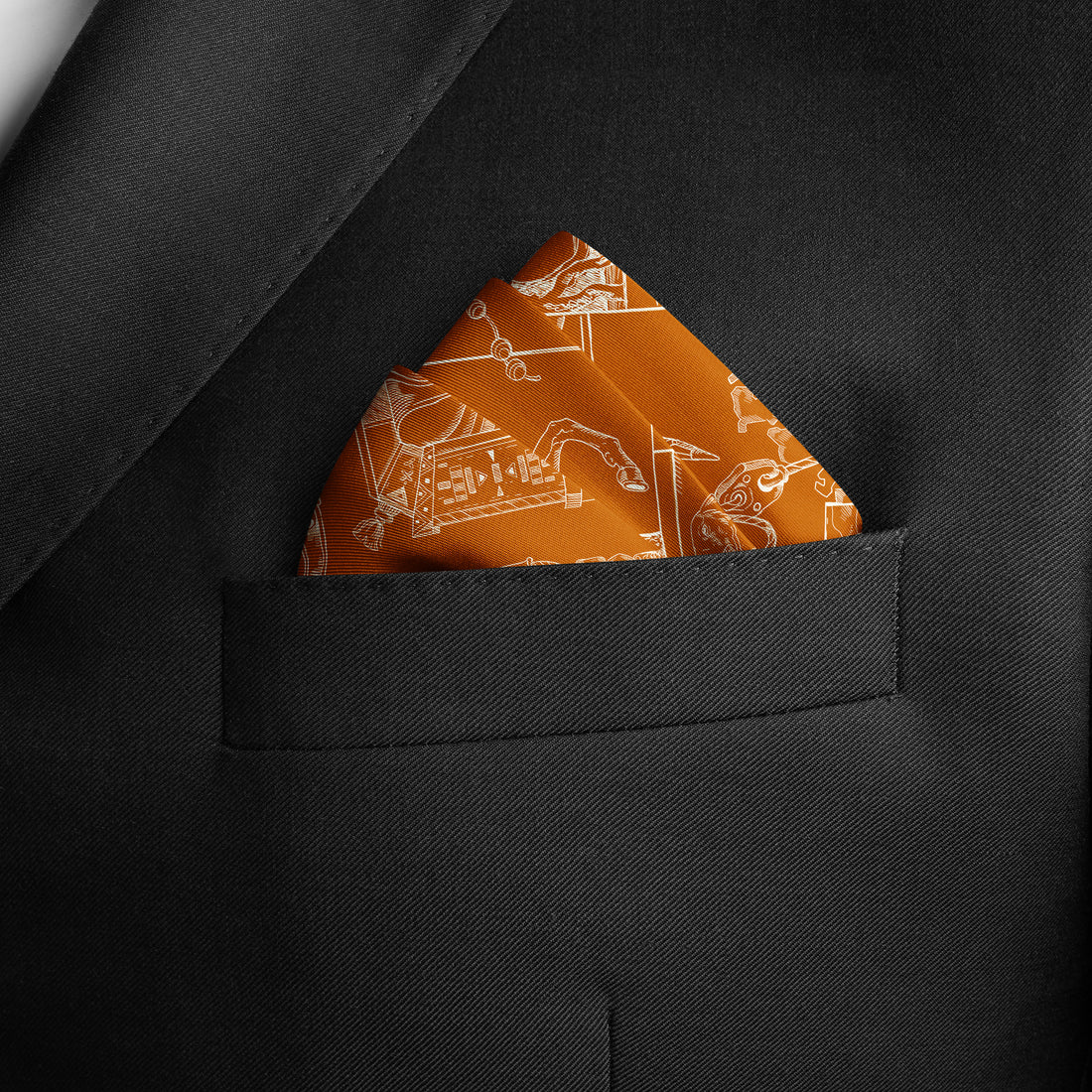 The Abu Dhabi Heritage (Heritage Orange) / Pocket square 35