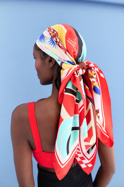 Formula 1 Abu Dhabi (Red) / Silk scarf