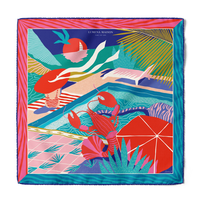 Dreaming under the Dubai sun / Pocket square 35 - Lumena Maison