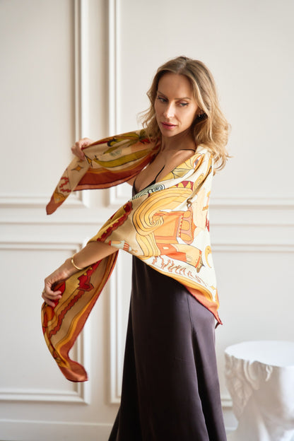 Arabian Nights (Gold)/ Shawl