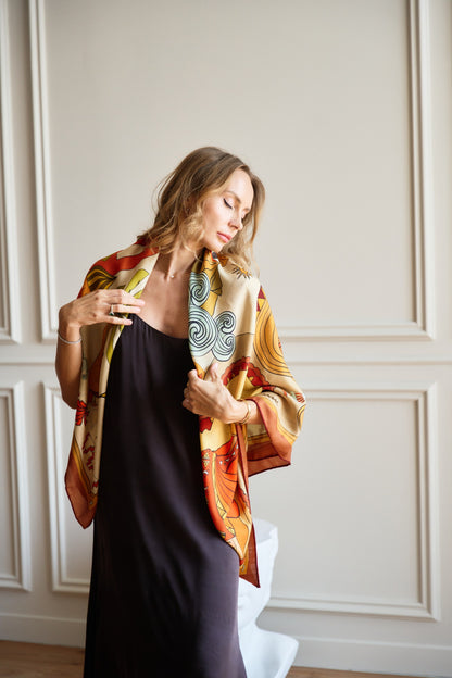 Arabian Nights (Gold)/ Shawl