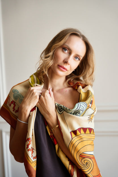 Arabian Nights (Gold)/ Shawl