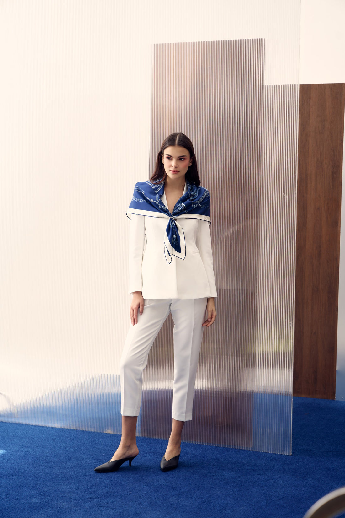 The Abu Dhabi Heritage (Heritage Blue)/ Silk Scarf