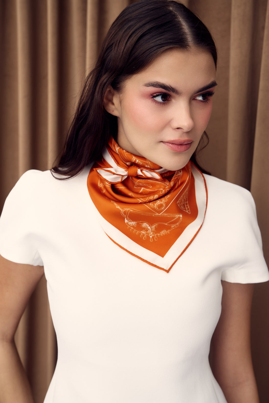 The Abu Dhabi Heritage (Heritage Orange)/ Silk Scarf