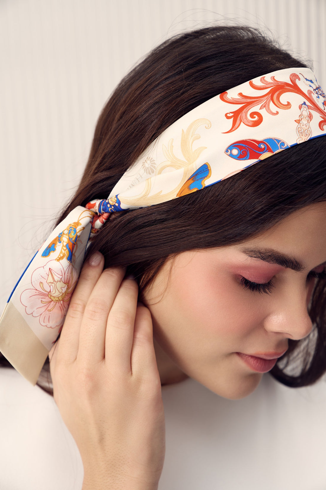 The Study of UAE Insects/ Twilly Silk Scarf