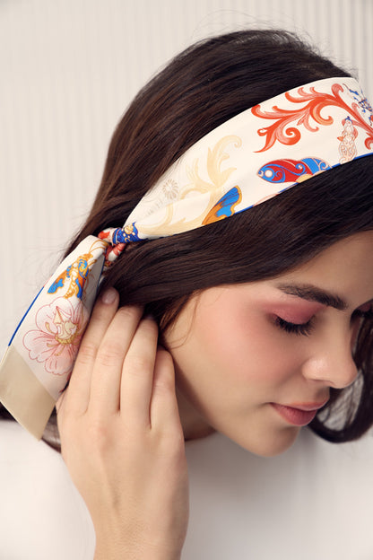 The Study of UAE Insects/ Twilly Silk Scarf