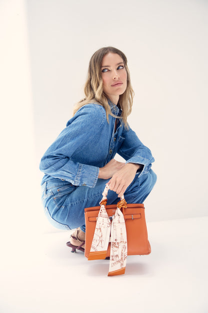 The Abu Dhabi Heritage (Heritage Orange)/ Twilly Silk Scarf