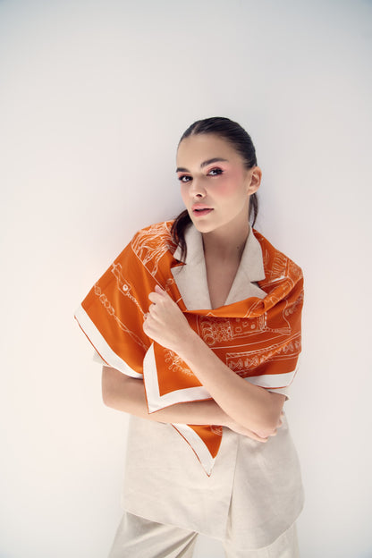 The Abu Dhabi Heritage (Heritage Orange)/ Silk Scarf