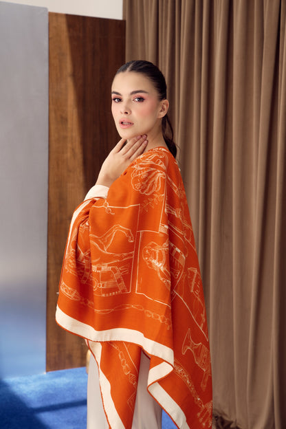 The Abu Dhabi Heritage (Heritage Orange)/ Shawl