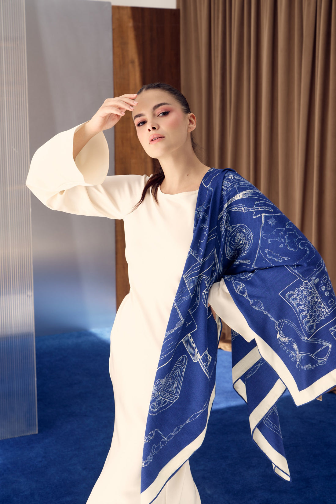 The Abu Dhabi Heritage (Heritage Blue)/ Shawl