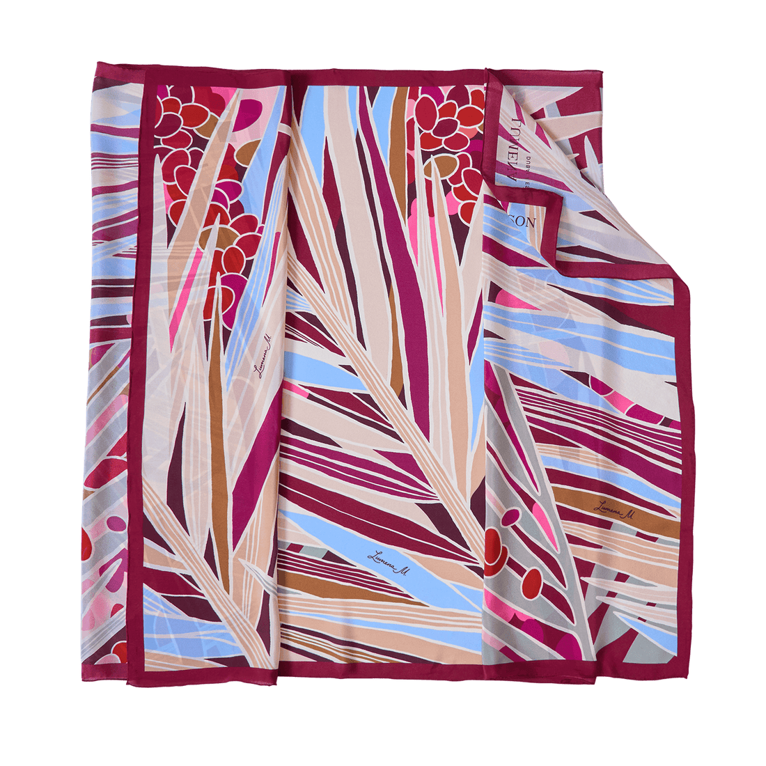 The Palm (Burgundy) / Pareo - Lumena Maison