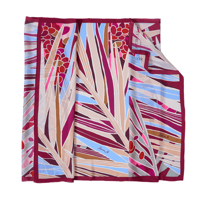 The Palm (Burgundy) / Pareo - Lumena Maison