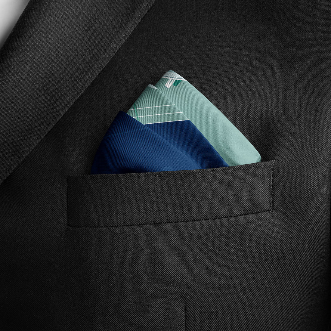 Peaceful Skies, Endless Horizons- UAE (Admiral Blue, Red, Yellow)/ Pocket square 35