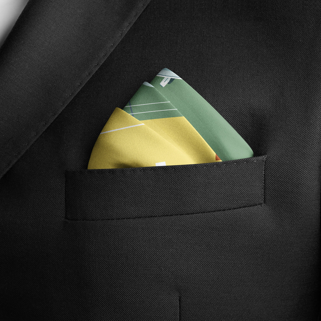 Peaceful Skies, Endless Horizons- UAE (Iron Gray Rust)/ Pocket square 35