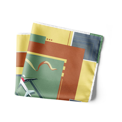 Peaceful Skies, Endless Horizons- UAE (Iron Gray Rust)/ Pocket square 35