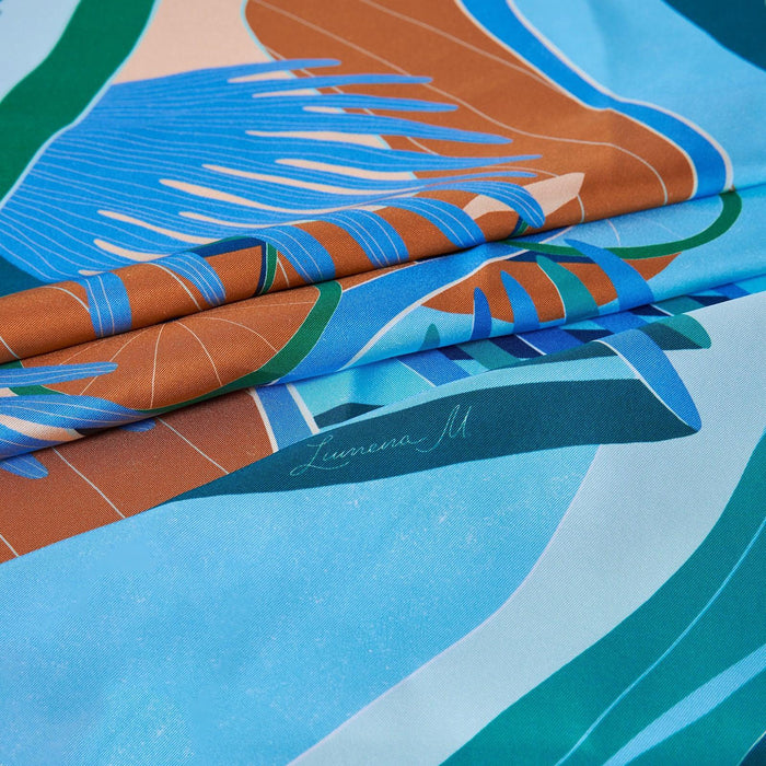 The Dubai Kite beach (Frosty Green) / Pocket square 35 - Lumena Maison